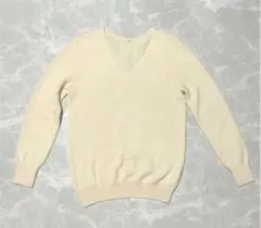 IENA イエナ カシミヤ100% Vネックニット クリーム ベージュ セーター