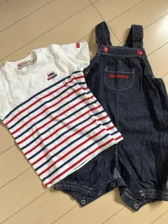 ミキハウス　Tシャツ　オーバーオール　セット