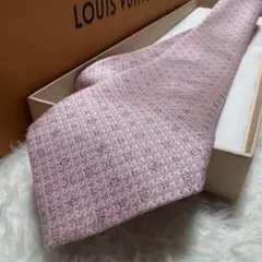 【美品】現行！ルイヴィトン　クラヴァット　ネクタイ　クラシックモノグラム