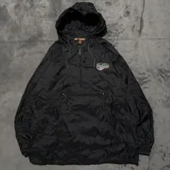 アノラックパーカー　ナイロンジャケット　ハーフジップ　ライトアウター　古着