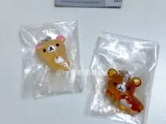 リラックマ コリラックマ　クリアマスコットチャーム　めじるしアクセサリー　ガチャ