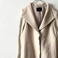 23区 ロングコート 羊毛 アンゴラ ポケット付き 裏地付き シンプル きれいめ