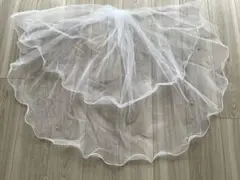 ウェディングベール ショート　パール　コーム付き