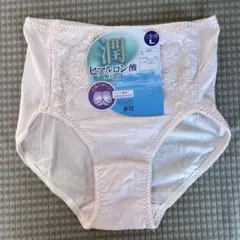 Ｌサイズ/ピンク/綿ストレッチ/ショーツ/潤/ヒアルロン酸加工/立体パターン/