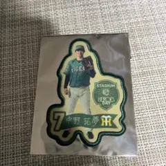 阪神タイガース STADIUM HEROES DAY ワッペンステッカー 中野 - メルカリ