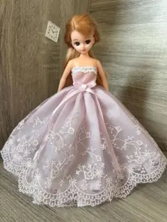 リカちゃん　ブライス　ハンドメイド服　ドレスC52