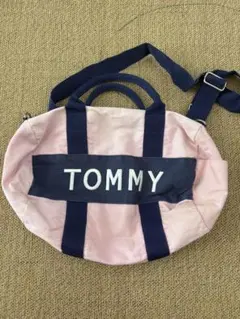 TOMMY HILFIGER 2WAY ドラムバッグ ピンク
