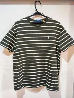 POLO RALPH LAUREN 　ストライプ　スウェット系Tシャツ L