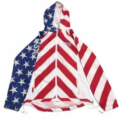 ヴィンテージ USAフラッグ ナイロンジャケット 星条旗 ストリート