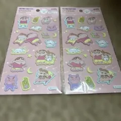 クレヨンしんちゃん ふわふわシール　2枚セット