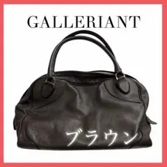 GALLERIANT ブラウン レザー ハンドバッグ ハンドバッグ