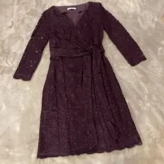 美品♡ DVF レース　カシュクール　ラップワンピース　サイズ0