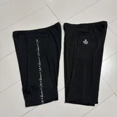 ブラック ロングパンツ 文字入り