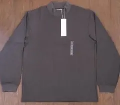 ユニクロ U ブラッシュドモックネックTシャツ長袖メンズMパープル【新品未使用】