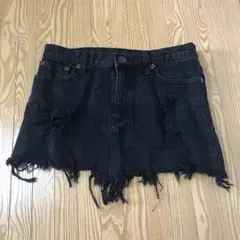 x-girl☆ダメージデニムスカート!size1