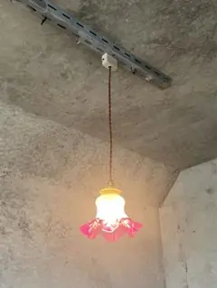 アンティーク☆コットンレースフリンジペンダントライトシェード
