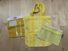 【新品未使用】UNIQLO ノベルティ　メッシュトートバッグ　保冷ポーチ