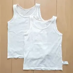 ユニクロ　コットンメッシュインナー　タンクトップ　肌着 2枚セット　100
