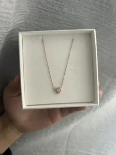 Canal4℃ フラワーモチーフ ピンクゴールド ネックレス