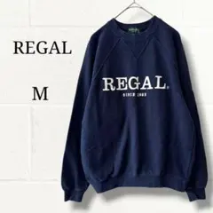 REGAL リーガル スウェット トレーナー M 紺 ネイビー 綿100% ロゴのサムネイル