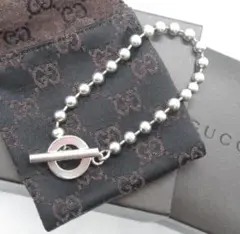 GUCCI グッチ ボールチェーン ブレスレット シルバー 925