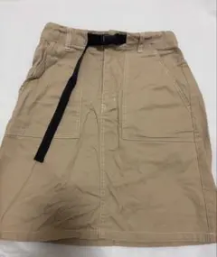 ☆美品☆ベージュ スカート 調整可能ベルト付き