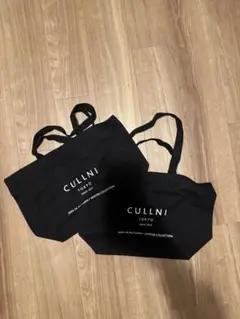 クルニ トートバッグ レザー ポケット キャンバス　ブラック　黒 CULLNI トートバッグ Leather Pocket Canvas Tote メンズ