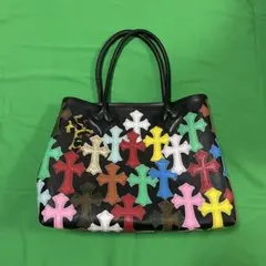 クロムハーツ　マルチカラー　セメタリークロス　　ダブルスナップ　トートバッグ