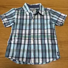 OSH KOSH B'gosh 半袖チェックシャツ 80 綿100 オシュコシュ - メルカリ