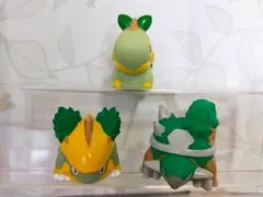 ポケモンキッズ　指人形　ナエトル　ハヤシガメ　ドダイトス　御三家　進化3体セット
