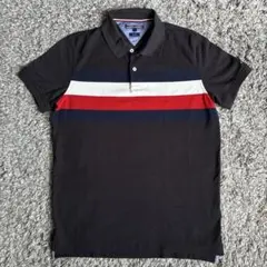 Tommy Hilfiger ポロシャツ ブラック Mサイズ フラッグカラーのサムネイル