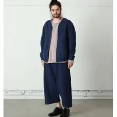 dulcamara フェルト ブルゾン　ブルー