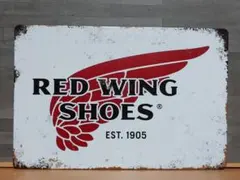 RED WING SHOES レトロ風 ブリキ看板 OK2558
