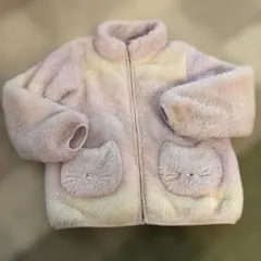 フリースジャケット 猫ポケット　110 anyFAM