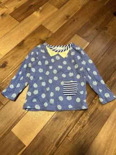 ベイビーチアー　水色水玉ネコ　Ｔシャツ 90cm