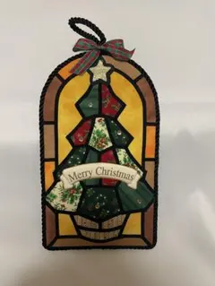 ステンド風 クリスマスツリー オーナメントのサムネイル