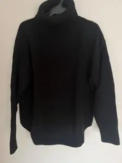AZUL by moussy 黒 タートルネック セーター Sサイズ