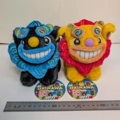 新品】沖縄限定 シーサーぬいぐるみ 置物 3種セット - メルカリ