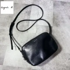 agnes.b Camera bag All Leather Black