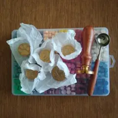 シーリングワックスとスタンプセット