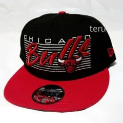 ニューエラ 正規品 9FIFTY シカゴブルズ キャップ 帽子 黒 ブラック 赤
