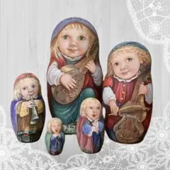 ロシア雑貨☆天使マトリョーシカ(5P)バルスコワ作 リダ工房 2026年最新】リダ工房の人気アイテム - メルカリ