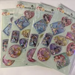 セリア ディズニープリンセス ウォーターステッカー 4セット