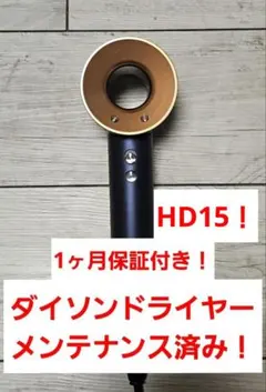 数量限定 保証付 ダイソン メンテナンス済み dyson hd15 ダークブルー 