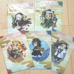 新品【鬼滅の刃】マチ★アソビ 徳島ご当地　描き下ろしクリアファイル　５枚セット