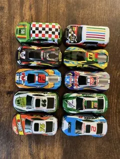 ほぼ新品 金属 ダイキャスト プルバックカー ミニカー 10台セット