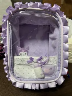 クロミ紫色 ハンドバッグ型ポーチ