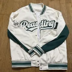 Reading スタジャン ホワイト/グリーン