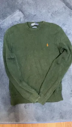 ポロ オリーブグリーン ニットセーター（値段交渉受け付けます。）
