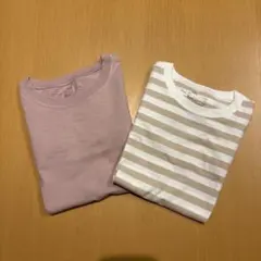 【値下げ】無印良品 長袖カットソー 2枚セット 120cm